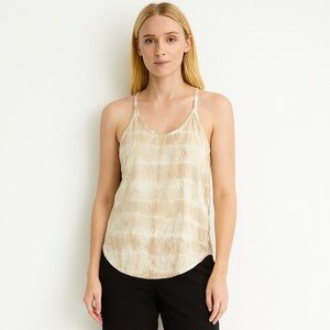 Club Monaco tie dye silk tank top small